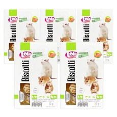 로로펫 햄스터 간식 연어 쿠키, 50g, 5개