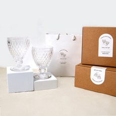 빌레로이앤보흐 보스톤 고블렛 310ml + 기프트박스 + 쇼핑백 세트, 크리스탈, 2개