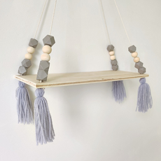 Raeikin 壁掛式裝飾架 蠟燭層架, 灰色