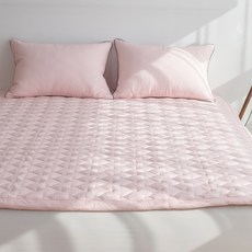 지베딩 쥬빌레 모달100 사계절 침대패드 겸 카페트, 핑크