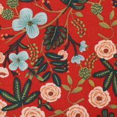 슈슈룸 牛津熱帶布料 布 織物, 1個, 花朵紅色
