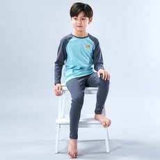 兒童系列 兒童學生拉格倫40支棉質彈性纖維居家服上下套裝