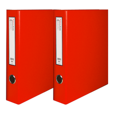 Wiz Office Noble D型環活頁夾 5cm 貼紙, 紅色, 2個