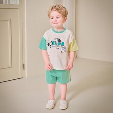 mollimelli 迪士尼兒童透氣101忠狗撞色上下套裝