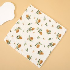 디어까사 극세사 다용도 양면 물흡수 클린 핸드 타월 30 x 30 cm, 화이트플라워, 5개