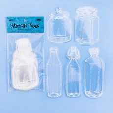 MaDaKkuMi 手帳書籤 DIY 押花 花朵書籤 護貝紙 5款 x 4p 套組 收納罐, 1套