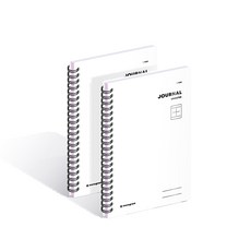 monogram stationery 無日期1年份手帳 MG-0050, 純白色, 2個