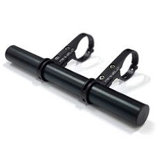 TRVL 車把擴充支架 延伸架 鋁合金雙桿, 黑色, 1個