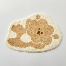 BUTTERSHOP Shop Posl Posl雲朵形狀腳踏墊, 1個, 棕色