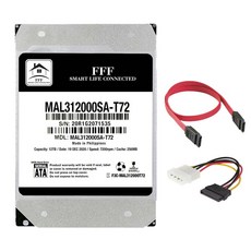 F3 MALSHAL硬碟3.5型HDD+SATA線 2種組, MAL312000SA-T72, 12TB