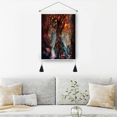 알로데 신비로운 포레스트 장식 행잉 포스터, NO 01