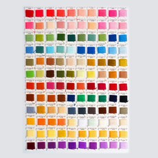 마다꾸미 십자수용 실 120색 + 케이스 기본 세트, 혼합색상, 1개