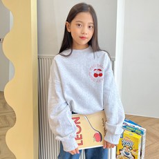 Jenikids 女童寬鬆版圓圈櫻桃大學T