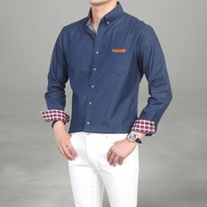 THEMIND 男性牛仔襯衫 703NB08