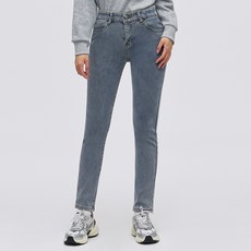 Elsso 女款修身緊身刷毛高腰彈性牛仔褲