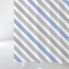 디자인수풀 샤워 커튼 SC148 1520 x 1880 mm + 플라스틱 고리 12p + 화이트 커튼 봉 세트, 1세트, 멀티(혼합)컬러