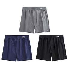 ONE BOY 冰感A級抗菌空氣感寬鬆四角內褲 3件組