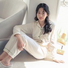 CocoDream 女童/少女用 Soft TokTok 刷毛長袖翻領襯衫睡衣上衣褲子套裝