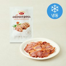 사세 맛있는 훈제오리 슬라이스 (냉동), 400g, 1개