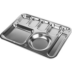 U&C 全不鏽鋼5格配菜盤, 單一顏色