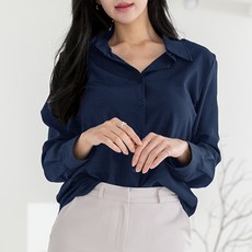 Dearlola 女款防皺長袖罩衫襯衫