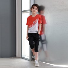 KISPO 男童 Twin Ruler 七分套裝