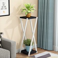 애비뉴굿즈 심플 인테리어 거실 화분받침대a4 80cm, 화이트프레임 블랙보드