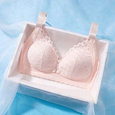 孕婦透氣粉彩花邊蕾絲哺乳內衣