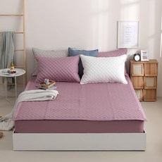 AINIX 純棉絎縫雙面床墊, 紫羅蘭色