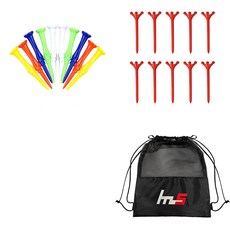 나야스타일 일반 플라스틱 골프 티 10p + ABS 10p + 파우치 세트, GFYP-181+172-3PU