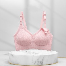 波浪邊壓花哺乳內衣