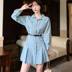 어썸풀 샤클스 데님 원피스 빅사이즈 포함