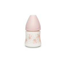 Suavinex 蘇維妮 Hygge 優質PA奶瓶 新生兒適用, Rabbit Pink, 150ml, 1個