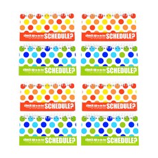 週計劃本 23-0048 2款 8入, 紅色, 綠色