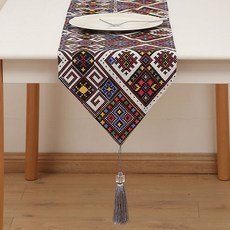 Vinterior 室內裝飾重點流蘇桌旗, 09, 30 x 220 cm