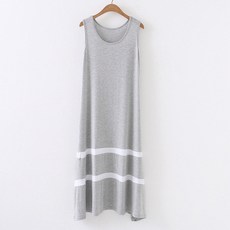 피어니스트 루즈핏 캐주얼 민소매 롱원피스 빅사이즈 포함