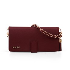 PLAFIT Gently質感婉約手提掛鍊皮夾式掀蓋手機殼