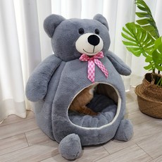 Petca 貓咪小熊躲藏屋, 灰色, 1個