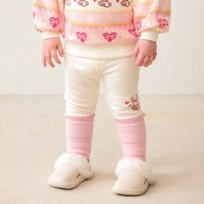 몰리멜리 큐티 픽셀 배색 융기모 레깅스