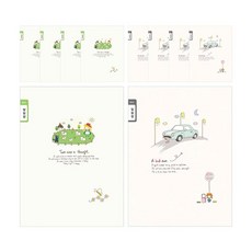 Youngart 小學聯絡簿 窄行, 10片, 隨機發貨