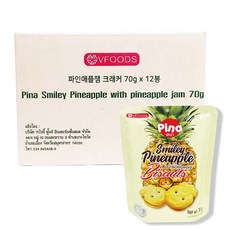 VFOODS 鳳梨醬夾心餅乾, 70g, 12包