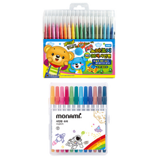 地球彩筆 彩色奇異筆套組 混色 Normalji款36色 Monami款12色, 1組