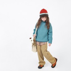 jkids 女童用Amelie高領Hachi羅紋針織衫 J8384