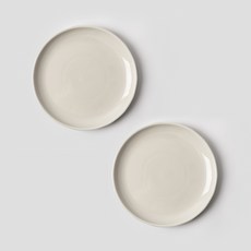 ssueim 陶瓷素色圓形餐盤 M號, 2個, 板 2p