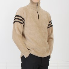 마인플로우 남성용 BL세줄 반집업 골프니트