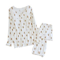 Hash Ground 孕婦產後小熊圖案哺乳衣 B15