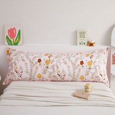 Allode 可愛花朵身體抱枕套, NO 01 可愛粉紅