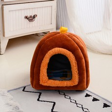 Petflow 蓬鬆柔軟四季倉鼠小屋, 棕色, 1個