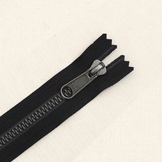 와이케이케이 프리미엄 5호 메탈룩스지퍼 AS580 40cm, 1개, 블랙