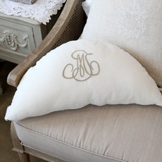 MA MAISON 波爾多半月形沙發靠墊套 CSMJ23, 米色(CSMJ23-BE)